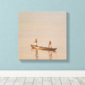 Kerala Fishermen Canvas Afdruk (Insitu (Houten vloer))