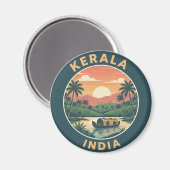 Kerala India Magneet (Voorkant / Achterkant)