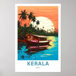 Kerala India Reisprint Poster