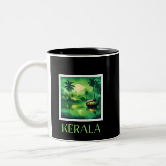 Kerala India Tweekleurige Koffiemok