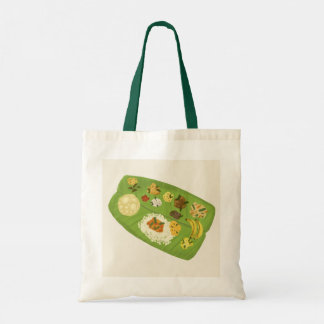 Kerala Sadya Bananenblad Maaltijd illustratie Tote Bag