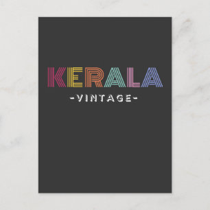 kerala T-Shirt Wooden Box Sign Briefkaart