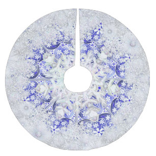 Keramiek Kant Blauw van Griekenland & sneeuwvlok Kerstboom Rok