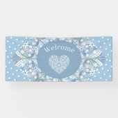 Keramiek Kant Lichtblauw Spandoek (Horizontaal)