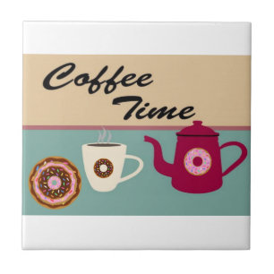 Keramiek Tegel Rustieke Koffie Tegeltje