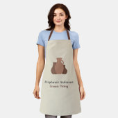 keramiekkunstenaar schort (Gedragen)