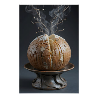 keramisch ambachtelijk brood perfect poster