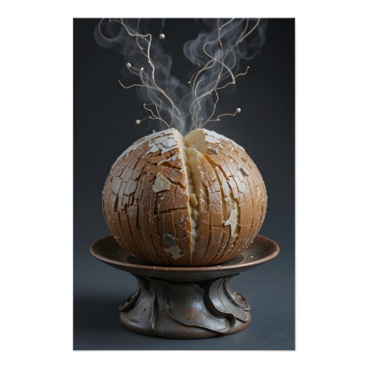 keramisch ambachtelijk brood perfect poster (Voorkant)