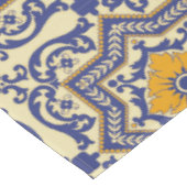Keramisch Azulejo Style Blue Oranje Tablecloth Tafelkleed (Gekanteld)