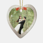 Keramisch hart Faux Silver+Gold Ornament (Links)