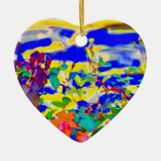 Keramisch hart ornament (Voorkant)