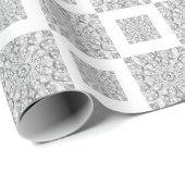 Keramisch kant grijs cadeaupapier (Rol Hoek)