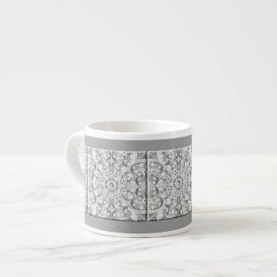 Keramisch kant grijs espresso kop