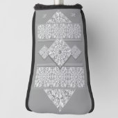 Keramisch kant grijs golfheadcover (Draai 90)