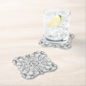 Keramisch kant grijs kartonnen onderzetters (Insitu)