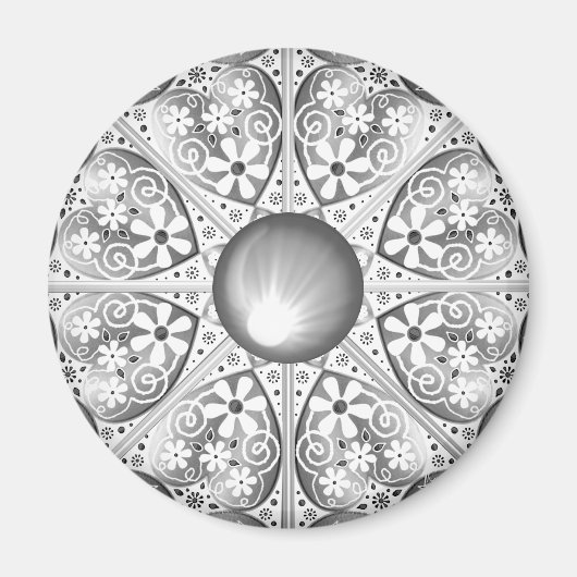 Keramisch kant grijs magneet (Voorkant)