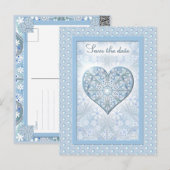 Keramisch Kant Lichtblauw Briefkaart (Voorkant / Achterkant)