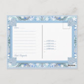 Keramisch Kant Lichtblauw Briefkaart (Achterkant)