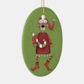 Keramisch kerstversiering voor feestdagen Beer Keramisch Ornament (Rechts)