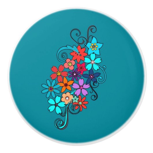 Keramisch Knob Kleurig Florence-ontwerp Keramische Knop (Voorkant)