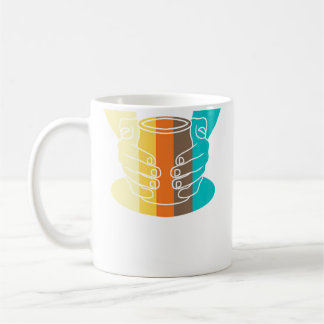 Keramisch Kunstenaar Vintage Stijl Aardewerk Koffiemok