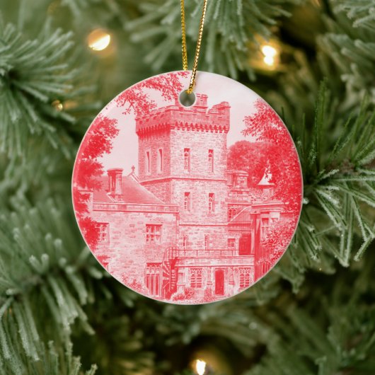 Keramisch Ornament - "Capernwray Hall" (rood) (Boom)