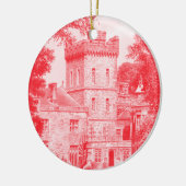 Keramisch Ornament - "Capernwray Hall" (rood) (Links)