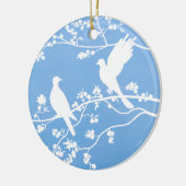 Keramisch Ornament - "China Doves" (Links)