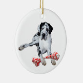 Keramisch Ornament Harlequin Great Dane (Rechts)