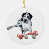 Keramisch Ornament Harlequin Great Dane (Achterkant)