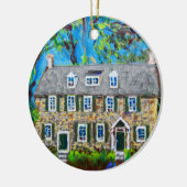 Keramisch ornament met historische post-kantoor (Links)