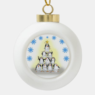Keramisch Ornament, pinguïn Keramische Bal Ornament