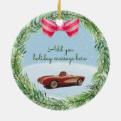 Keramisch Ornament van Merry Corvette (Achterkant)