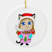 keramisch ornament voor chibi-catgirl (Achterkant)