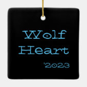 Keramisch Ornament - Wolf Heart (Achterkant)