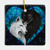 Keramisch Ornament - Wolf Heart (Voorkant)