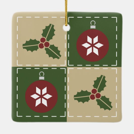 Keramisch quilt Ornament (Achterkant)