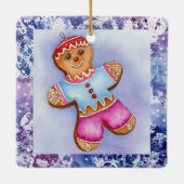 Keramisch sieraad "Gingerbrood Boy" Ornament (Achterkant)