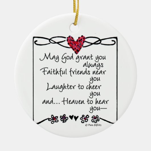 Keramisch siermiddel ornament (Voorkant)