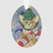 Keramisch versieringsmateriaal voor Kitty Cat Ornament (achterkant)