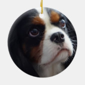 Keramisch versieringsmiddel met driekleurige kaval ornament (Achterkant)