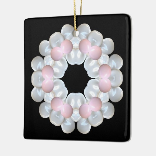 Keramisch vierkant keramisch ornament (Links)