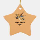 Keramisch vuurstervormig keramisch ornament (Achterkant)