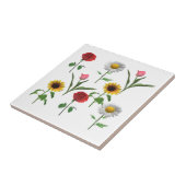 Keramisch zapeltegel 4,25 x 4,25, klein tegeltje (Zijkant)