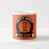 keramische aardewerk maker extra grote beker (Voorkant)