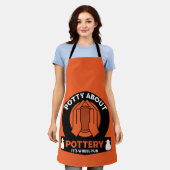 keramische aardewerk maker schort (Gedragen)