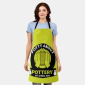 keramische aardewerk maker schort (Gedragen)