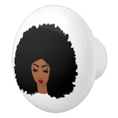 Keramische afro deurknop knop (Rechts)