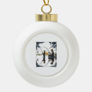  KERAMISCHE BAL ORNAMENT