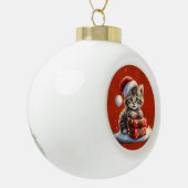 Keramische balkversiering bal ornament (Links)